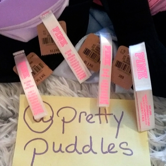 🌈 38B & XL LIMITED EDITION PINK 4pc BLING Bra, 2 Hipsters, and 1 Shortie Set 🌈 - Picture 14 of 16